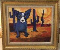 G. Rodrigue - Blue Dog Painting for sale